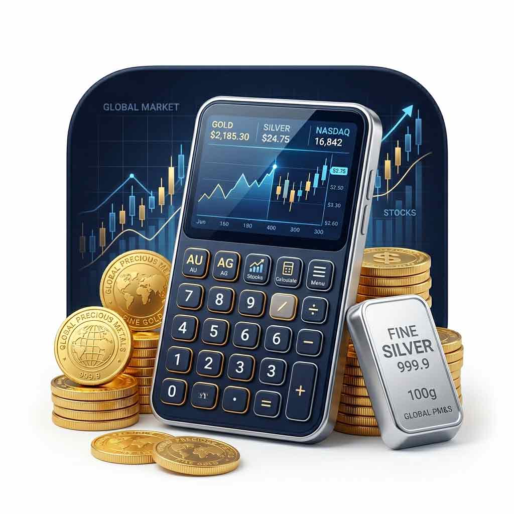 حاسبة أسعار الذهب والمعادن اليوم مع المصنعية والضريبة 2026